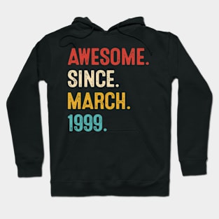 march 1999 vintage birthday retro Hoodie